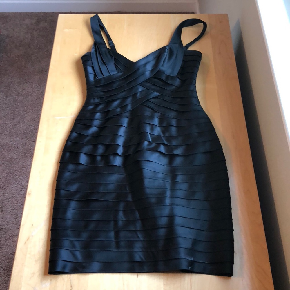 Fitted little black dress